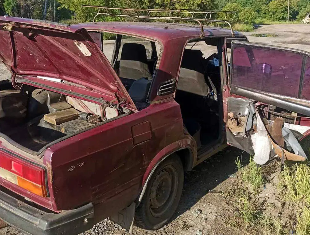 Росіяни «вполювали» на Харківщині автівку з гуманітаркою (фото)