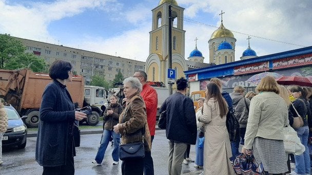 У Хмельницькому протестували проти приїзду глави УПЦ МП Онуфрія (фото)