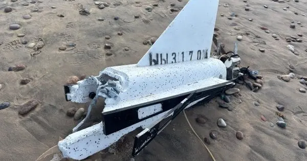 У Латвії на пляжі виявили уламок російського безпілотника