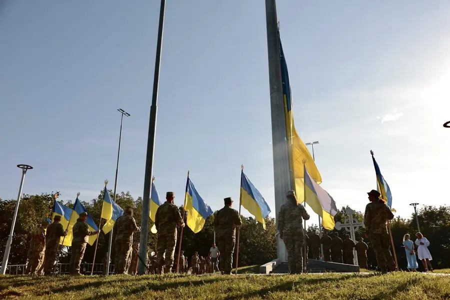У Вінниці урочисто підняли найбільший в області прапор України