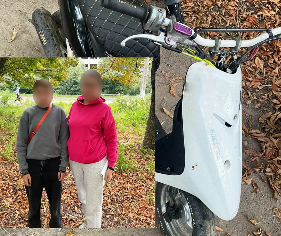 У Вінниці мама 13-річного скутериста отримала протокол, бо син порушив ПДР