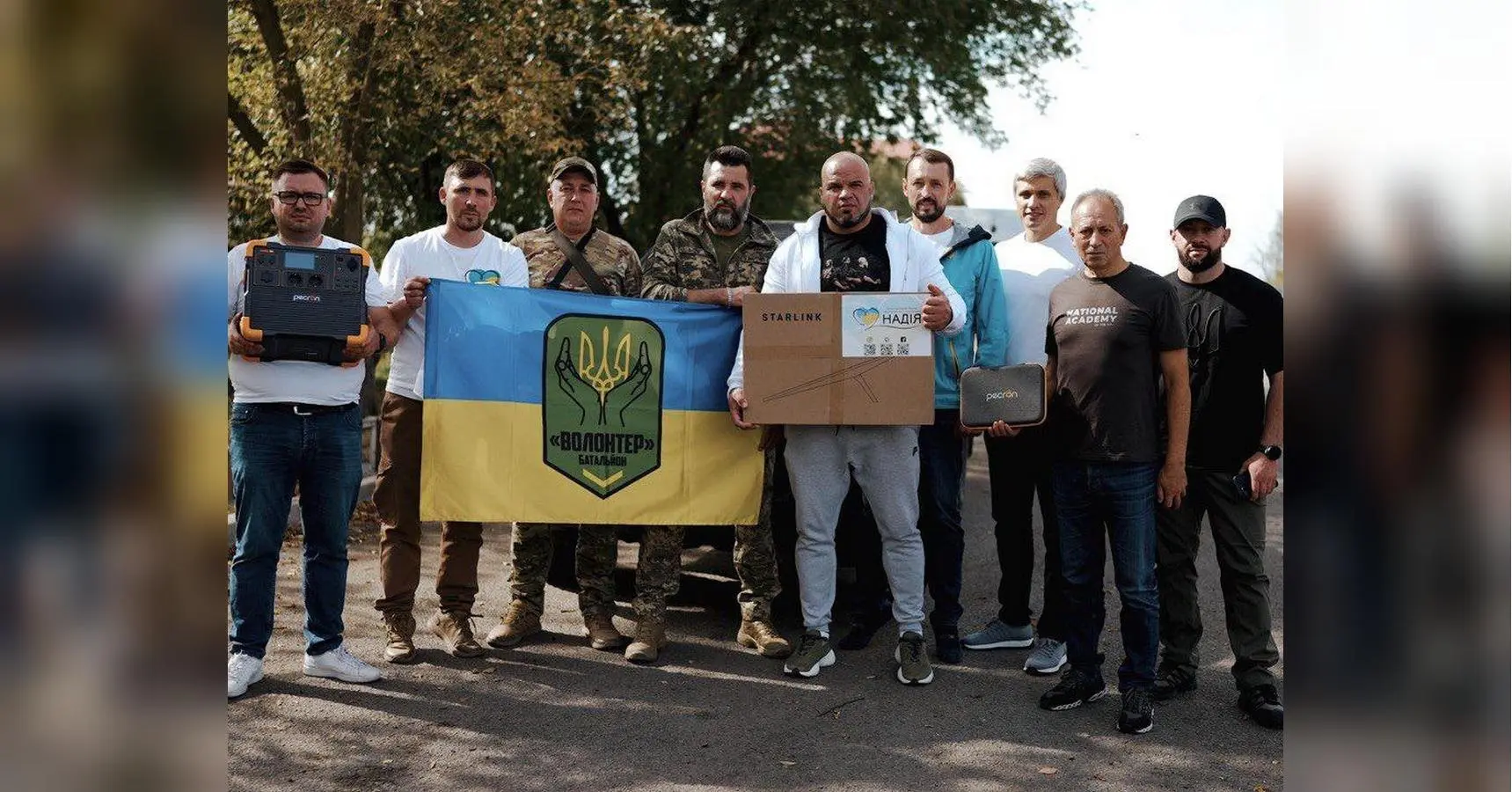 БФ молодіжної ініціативи «Надія», Валерій Дубіль та Артем Чаплигін доставили на схід РЕБи, засоби живлення та звʼязку