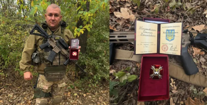 Військового Дмитра Потемковського з Хотина нагородили орденом Богдана Хмельницького