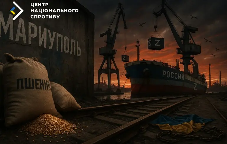 Через Маріупольський порт Росія вивозить українські пшеницю, метал та вугілля