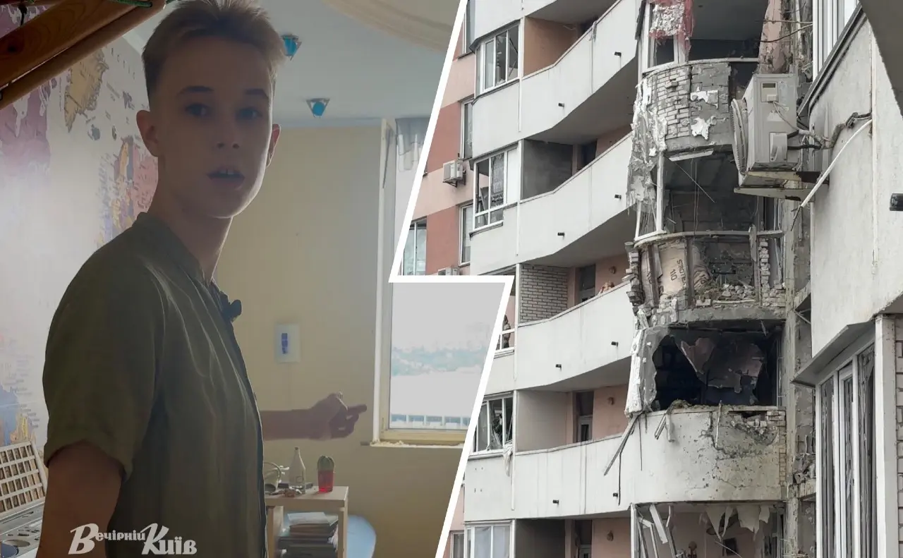 «Я вибіг босоніж просто по склу»: як мешканці пережили пряме влучання дрона в будинок на Позняках. ФОТО