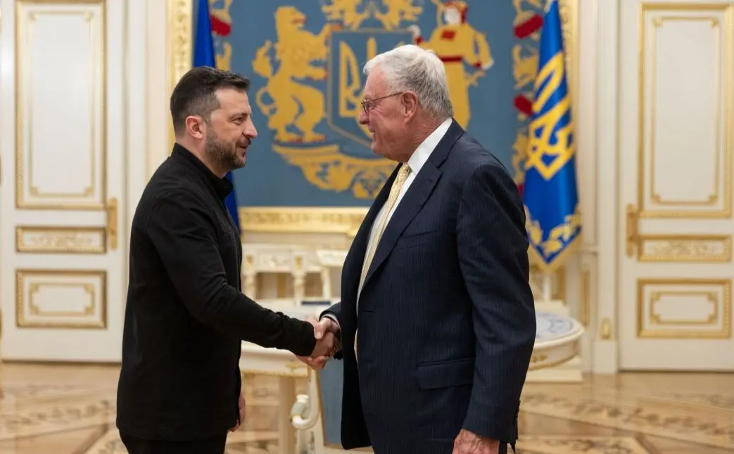 Володимир Зеленський зустрівся зі спецпредставником Президента США генералом Кітом Келлогом