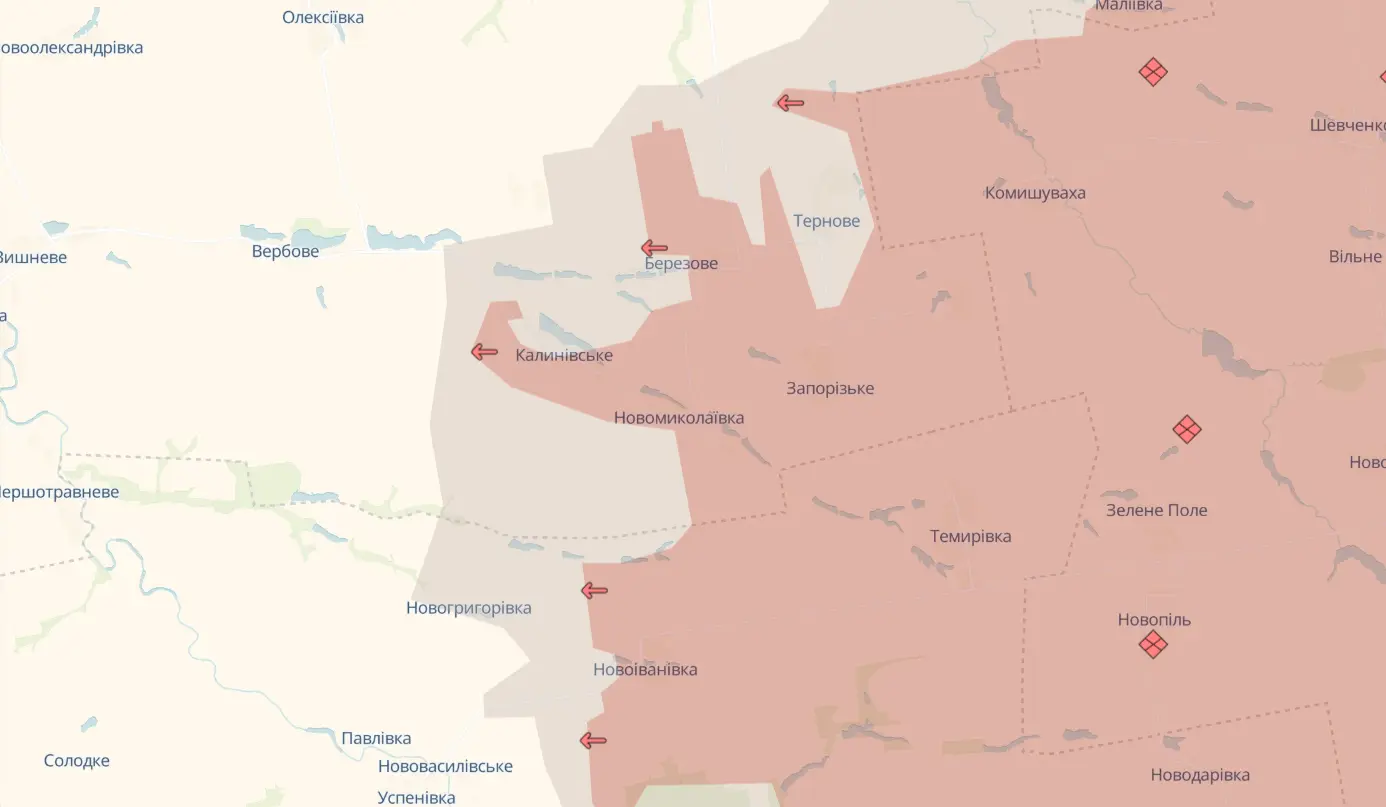 Карта бойових дій в Україні онлайн - оновлення карти фронту 27 вересня 2025