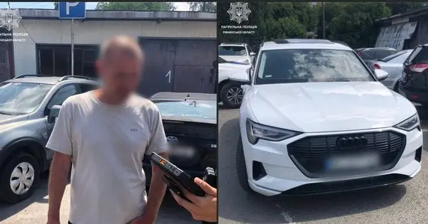 У Рівному нетверезий чоловік приїхав забирати з поліції дружину, яка втекла з місця ДТП