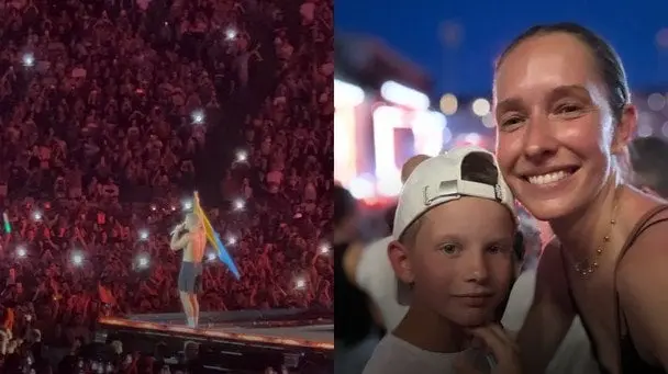 Катерина Осадча побувала з сином на концерті Imagine Dragons і показала символічний момент на сцені