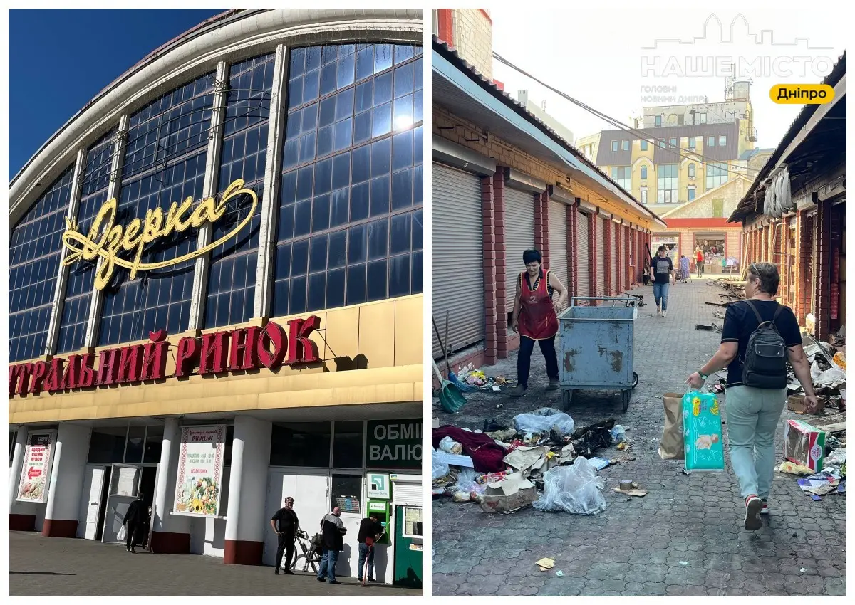 Пожежа на центральному ринку «Озерка» у Дніпрі: що відбувається на місці подій