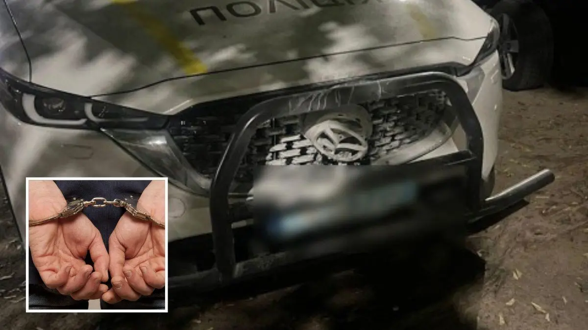 У Дніпрі чоловік підпалив поліцейську машину
