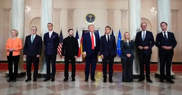 Європейські лідери зробили заяви під час зустрічі з Трампом та Зеленським