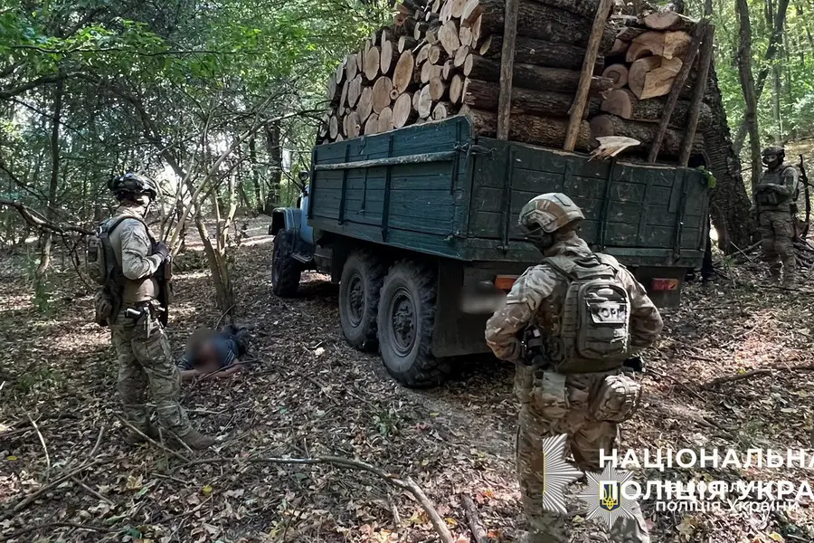 На заповідній території Вінниччини затримали «чорних лісорубів»