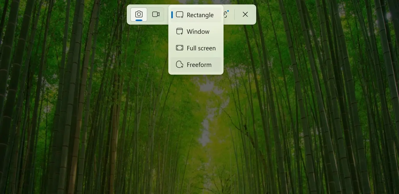 Snipping Tool у Windows 11: Запис екрана одного вікна