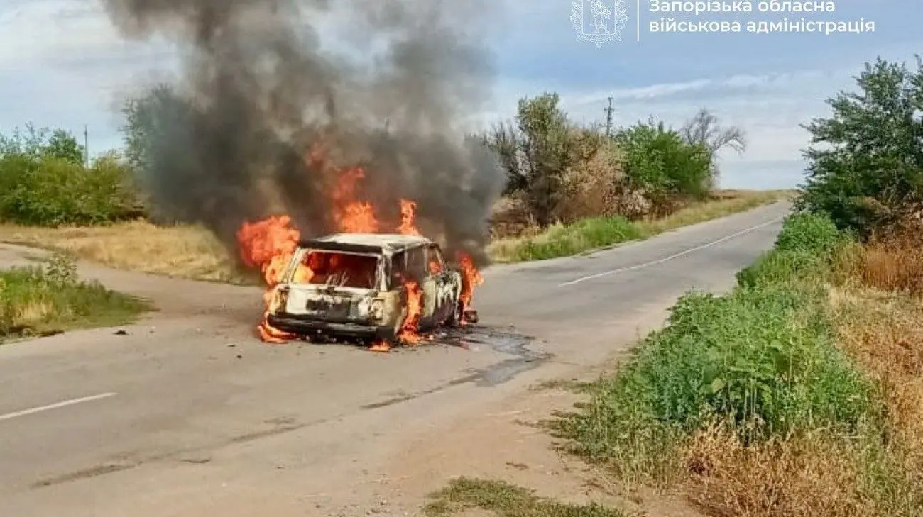 Запоріжжя: Дрон атакував авто, є загиблі