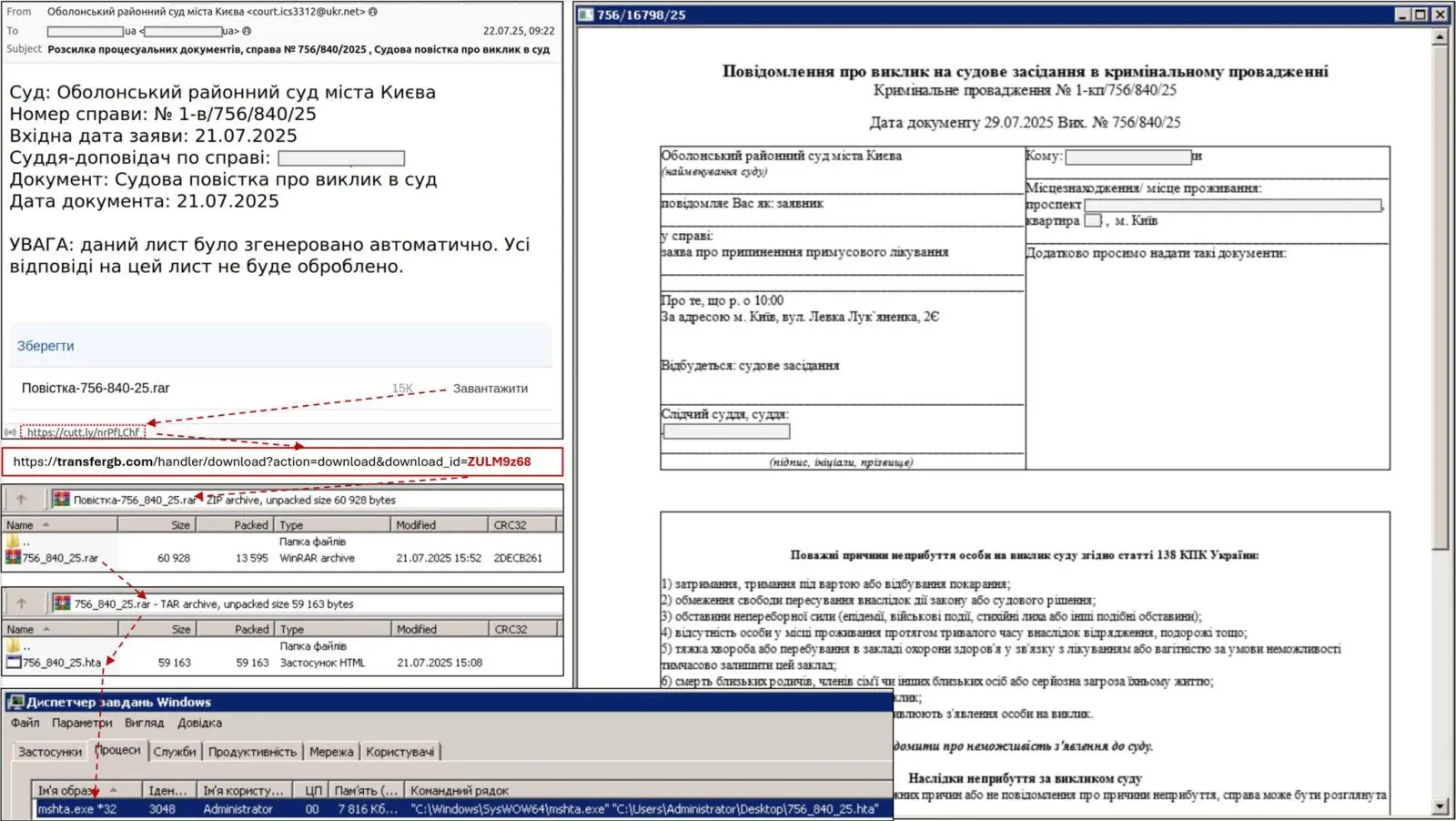 CERT-UA попередила про кібератаки UAC-0099 з фейковими повістками
