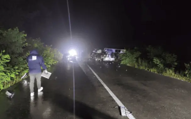 З’явилося відео наслідків ДТП за участі співробітника НАБУ: водій вантажівки отримав тяжкі травми