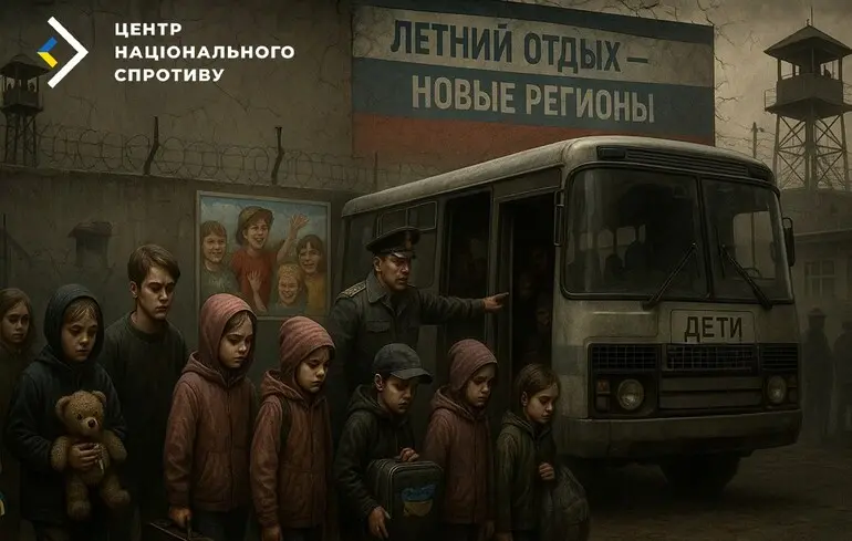 Росія викрадає українських дітей з ТОТ під виглядом «літнього відпочинку»