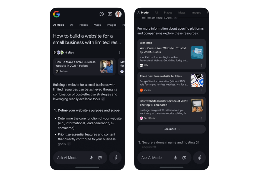 Google додає ще більше реклами до результатів свого ШІ
