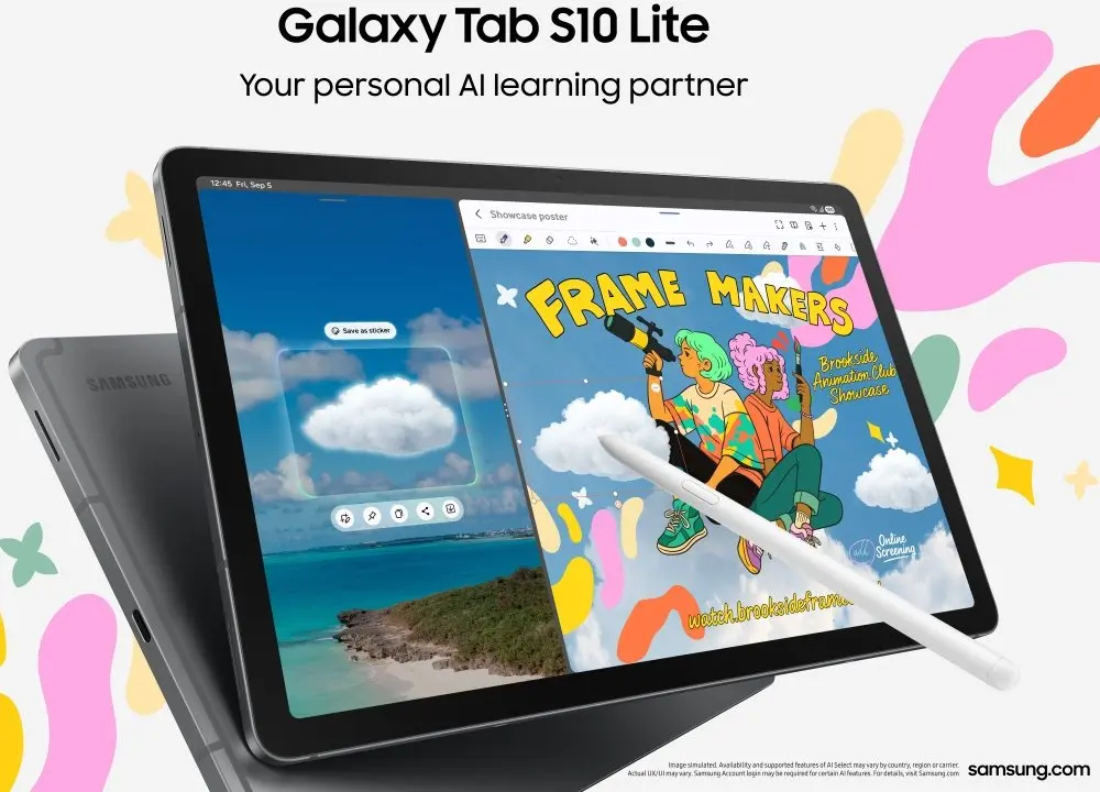 Samsung представила Galaxy Tab S10 Lite із 10,9-дюймовим екраном та батареєю на 8000 мА·год