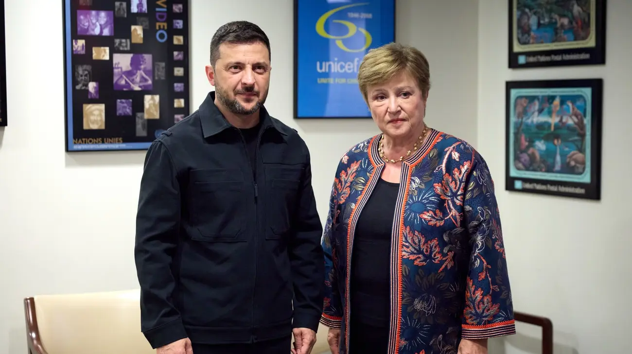 Зеленський у Нью-Йорку обговорив з головою МВФ нову програму підтримки України