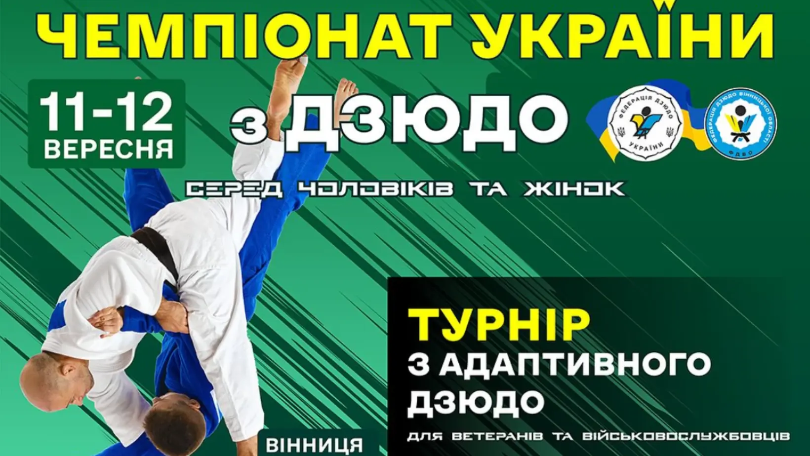 У Вінниці сьогодні триває другий день Чемпіонату України з дзюдо