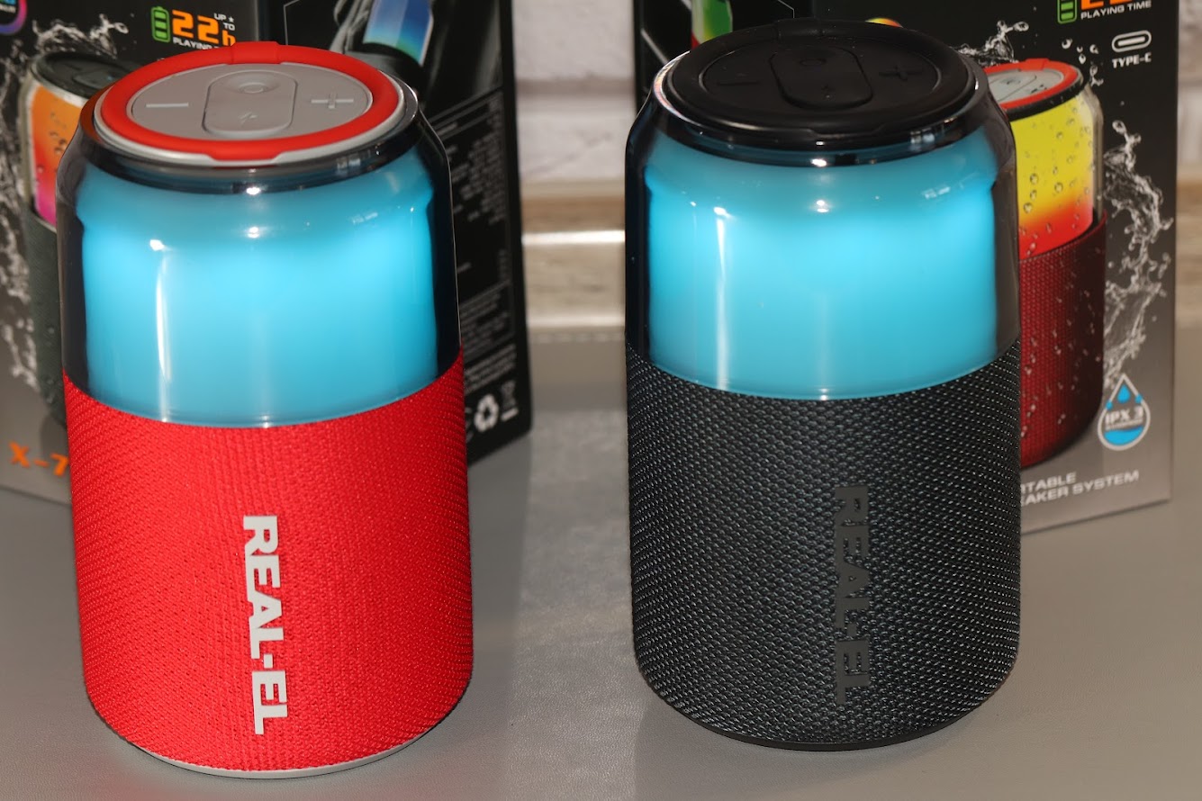 REAL-EL X-705 – IPX3-колонка з RGB та TWS