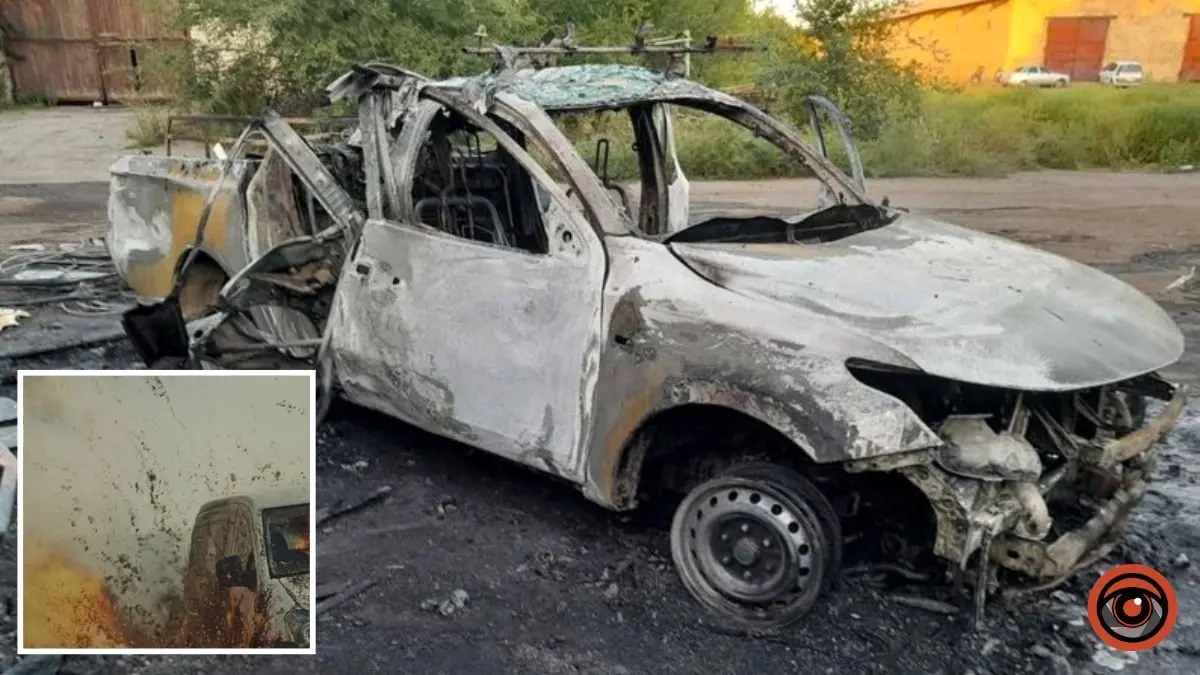 Обстріл Дніпропетровщини: ворожий БпЛА знищив службову автівку