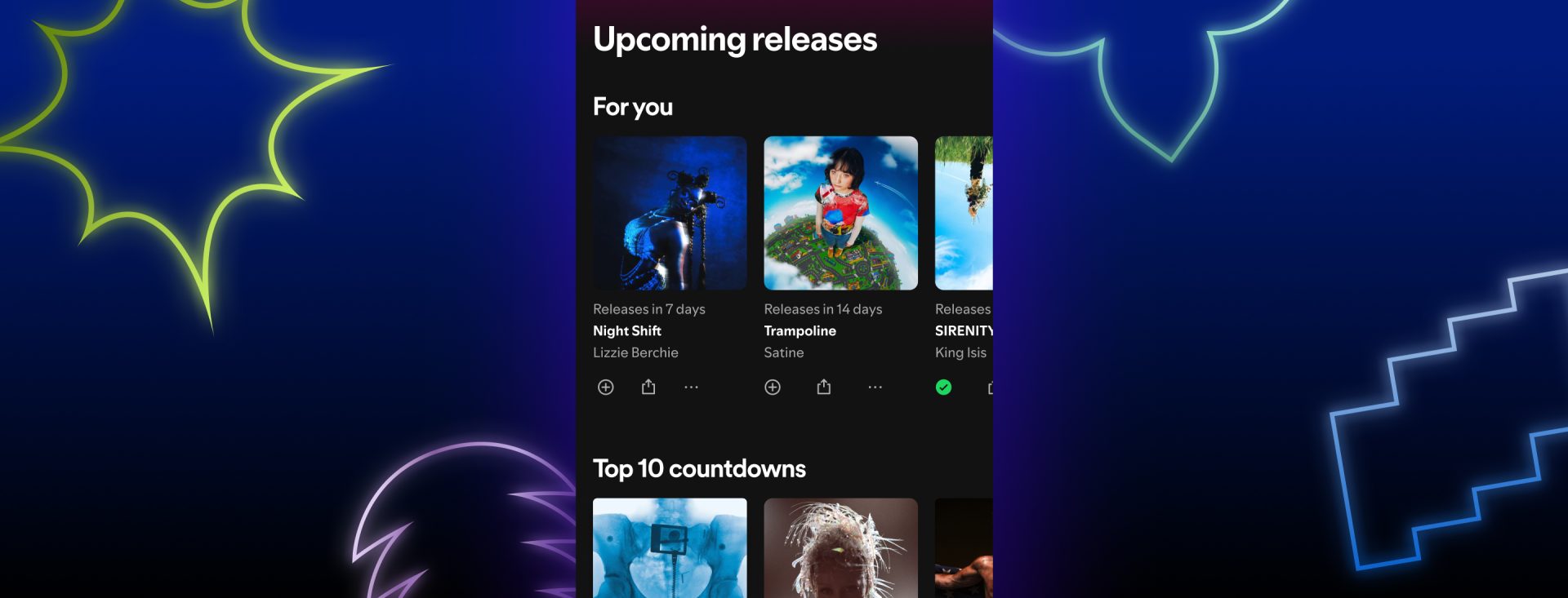 Spotify запускає вкладку майбутніх релізів та рейтинги передзамовлень