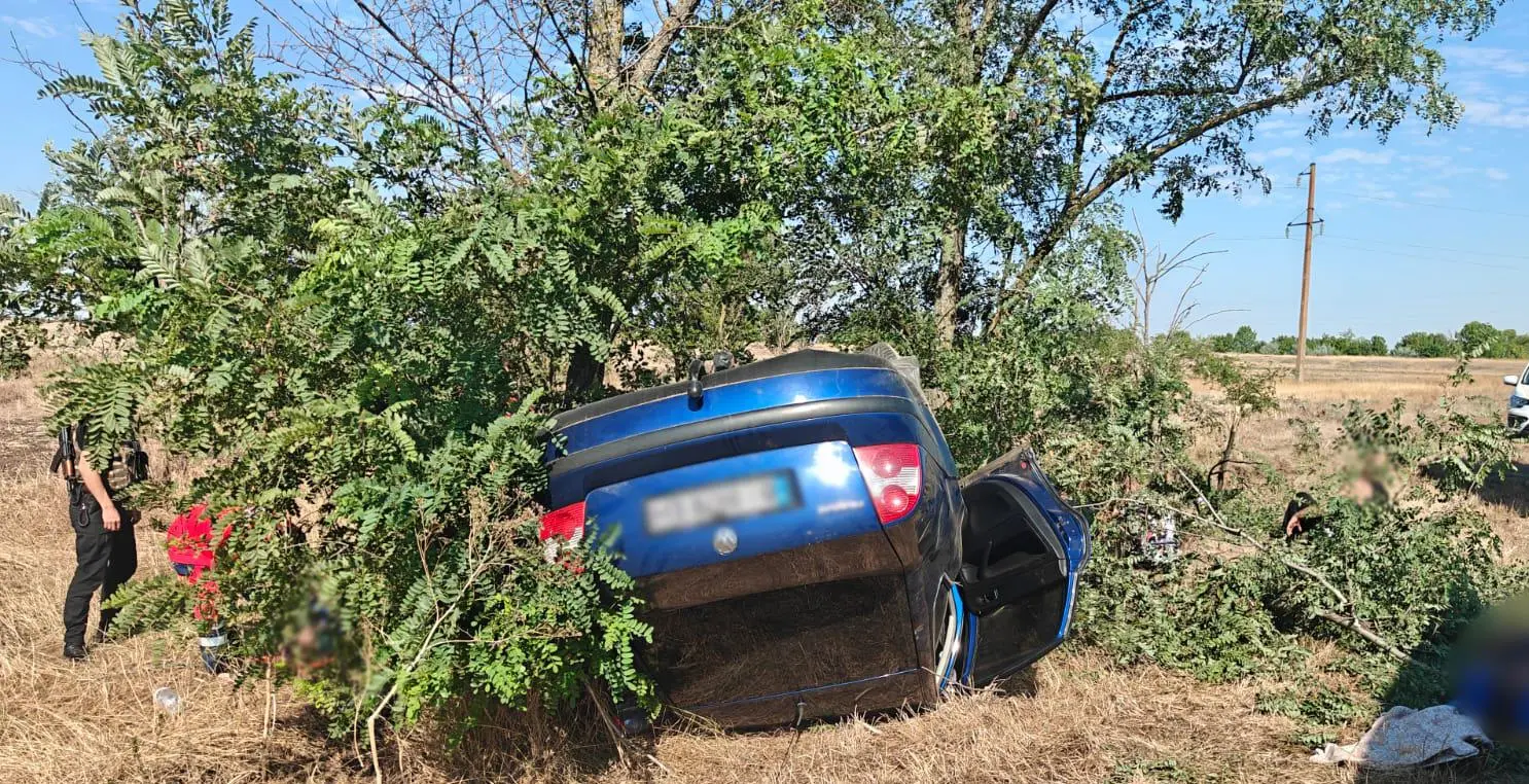 На Одещині водій у стані сп’яніння злетів у кювет: постраждали пасажири, чоловіка затримано