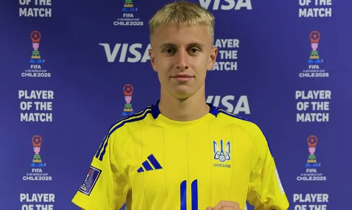 Звездный легионер. ФИФА определила лучшего игрока матча Украина U-20 – Парагвай U-20