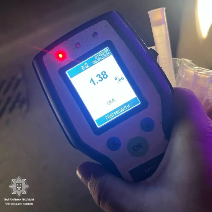 Поліціянти у Чернівцях вилучили посвідчення у п'яного водія