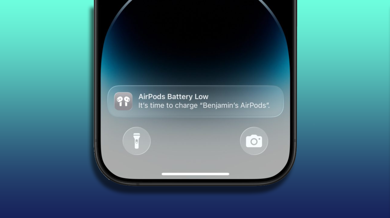 iOS 26 повідомлятиме про низький заряд кейсу AirPods