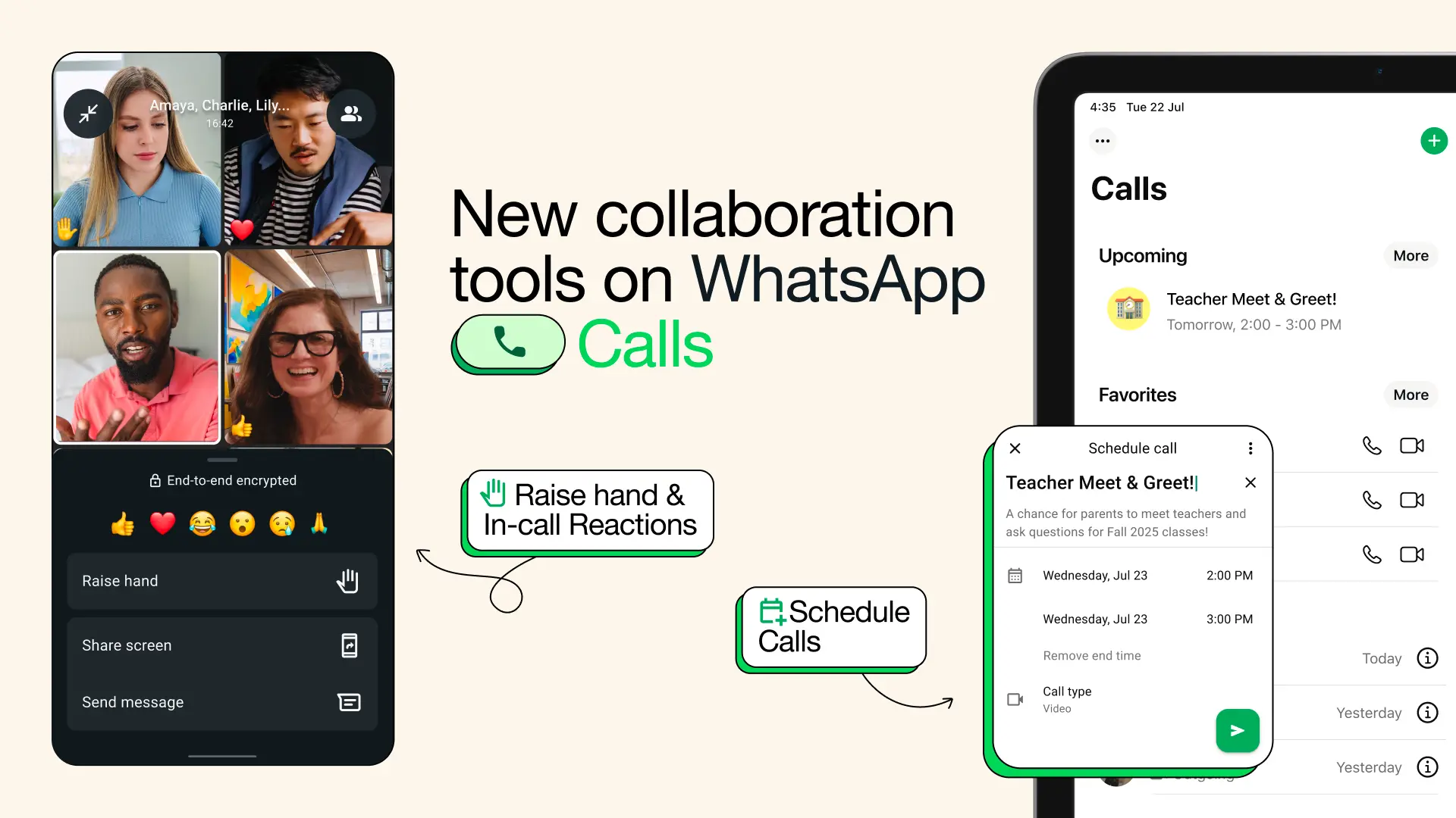 WhatsApp представив планування групових дзвінків та нові функції