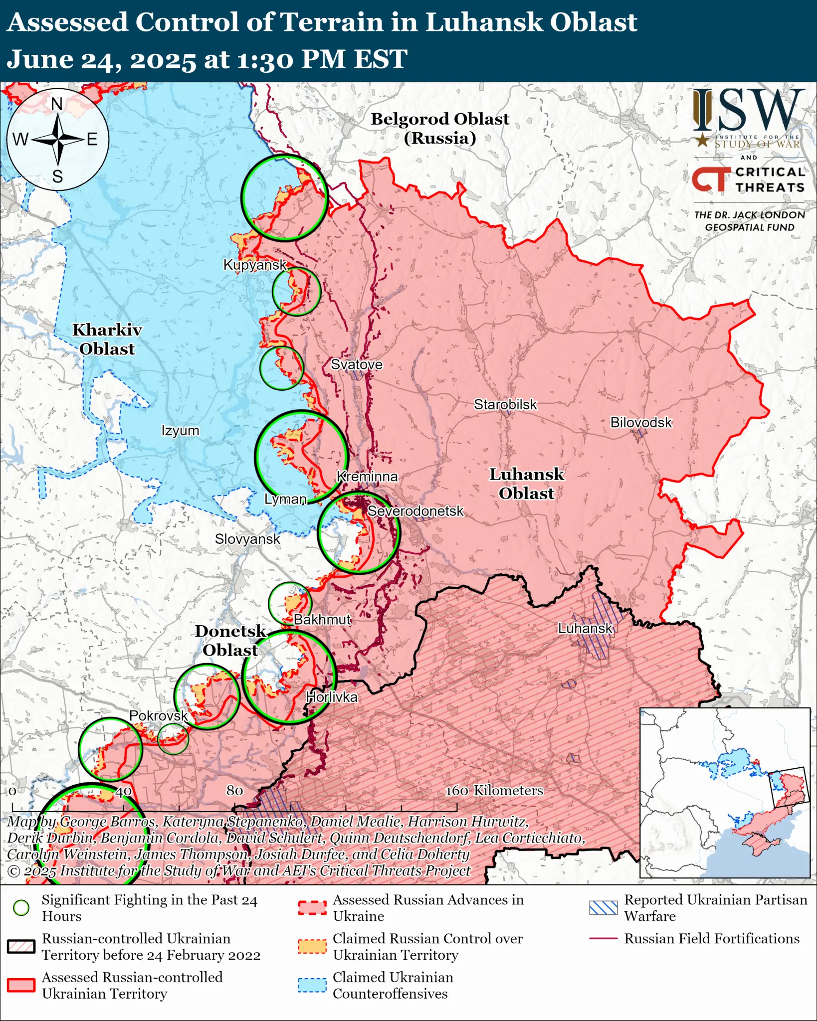 Просування, заявленого РФ, на півночі від Куп’янська поки що немає – ISW