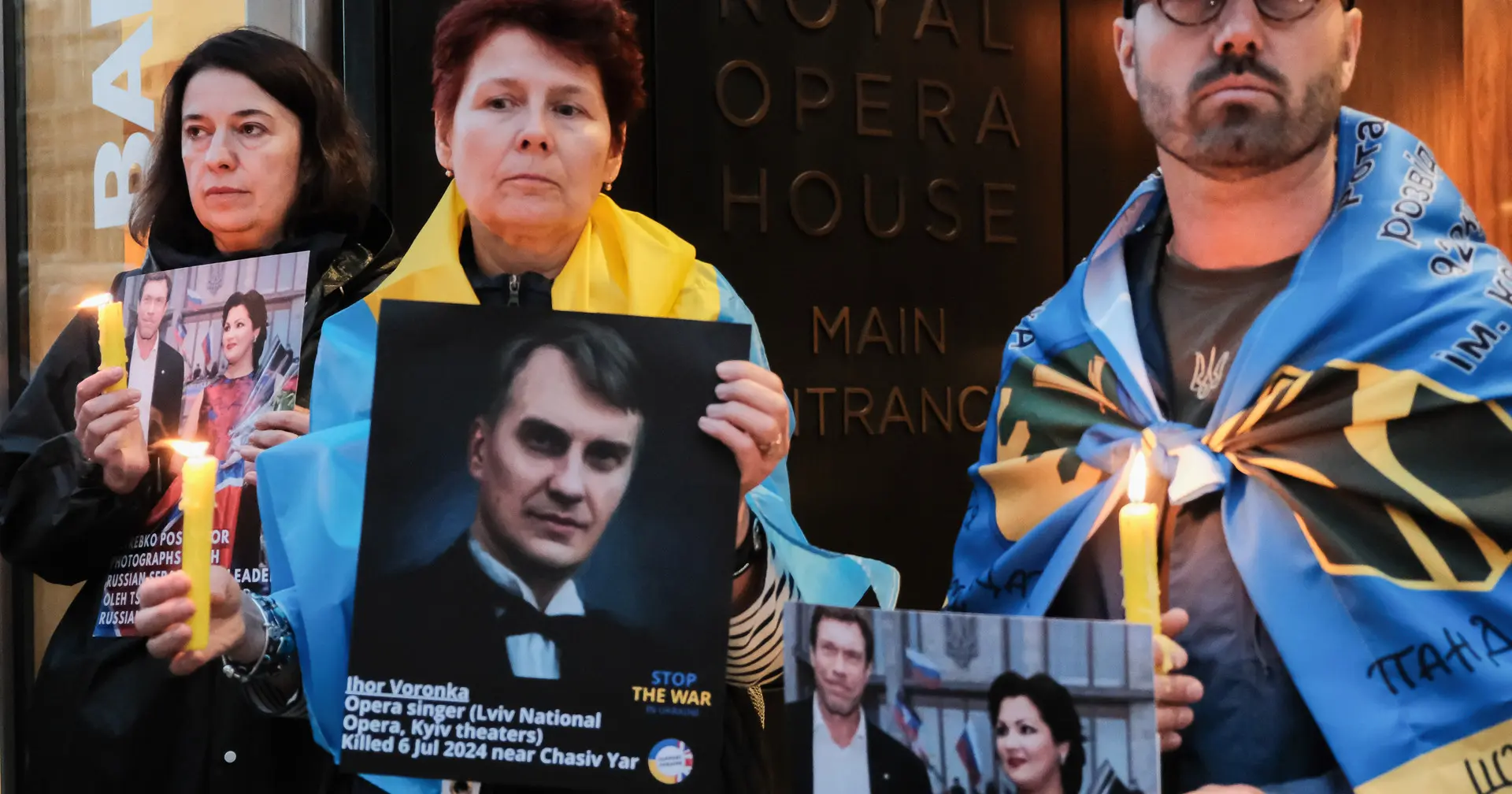 У Лондоні протестували під Королівською оперою: виступ путіністки Нетребко там не скасували