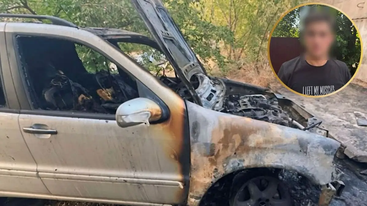 У Дніпрі поліція затримала чоловіка, який підпалив автівку через конфлікт з працівниками СТО