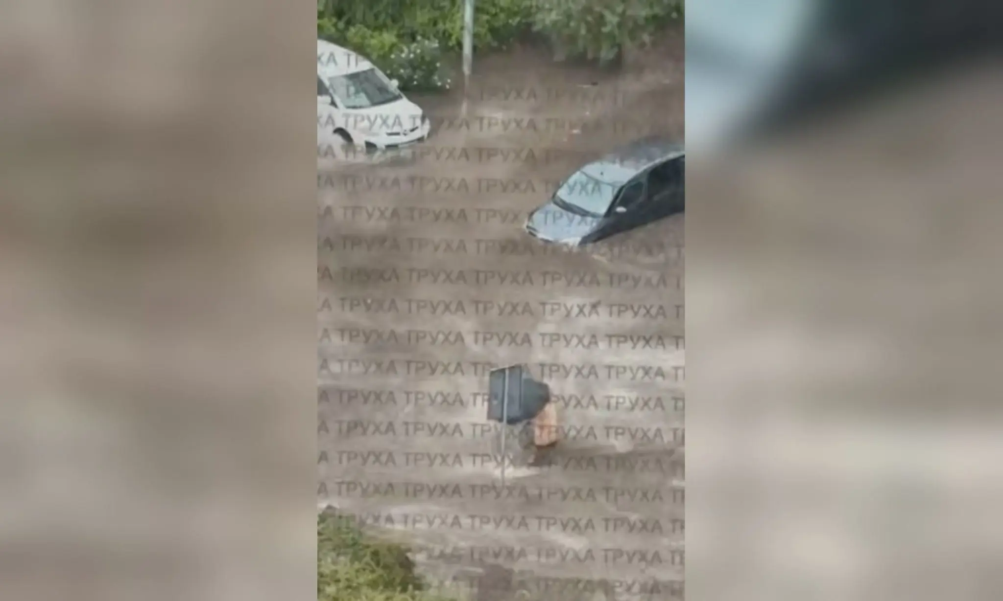Вирвані дерева, перебої зі світлом, затоплені вулиці: в Києві вирує негода 📹