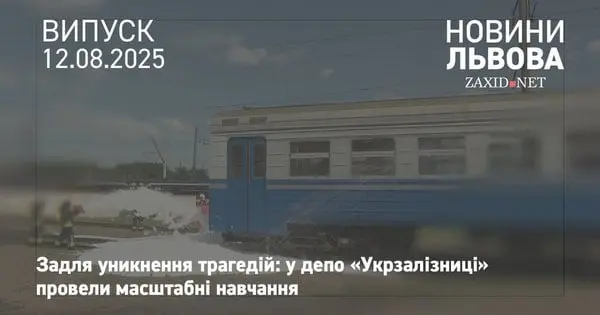 Навчання з ліквідації надзвичайних ситуацій у Львівському депо
