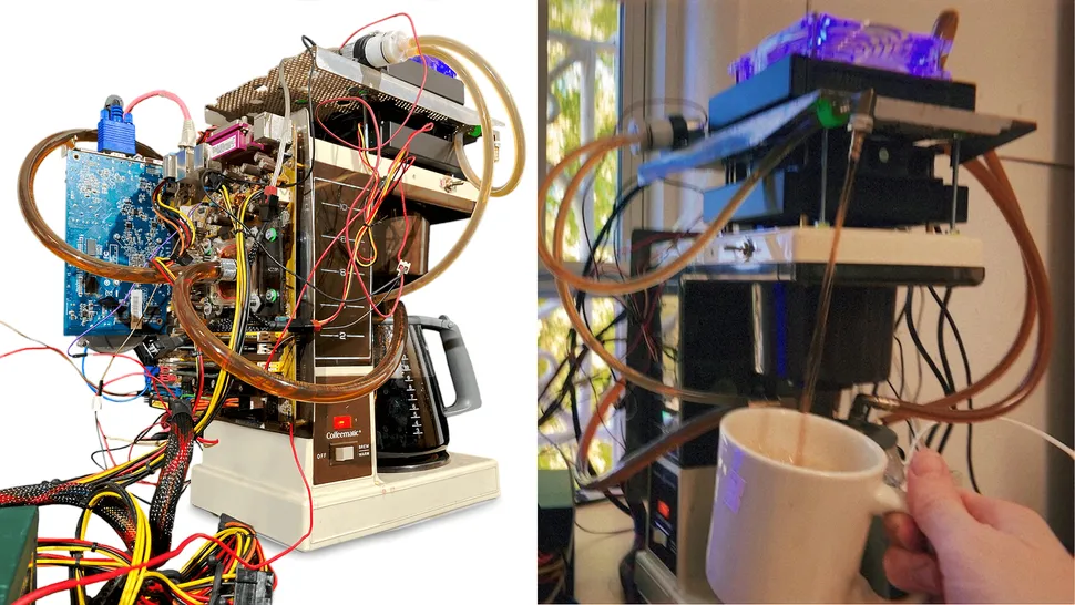 Coffeematic PC: Комп'ютер, що охолоджується кавою!