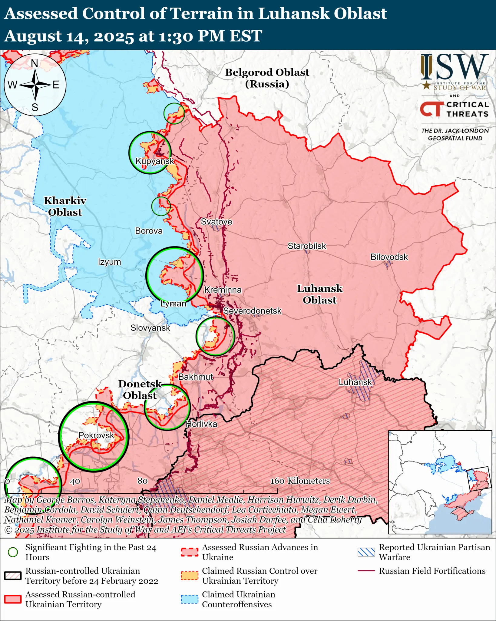 Чия Кіндрашівка і що на півночі області, пояснили в ISW