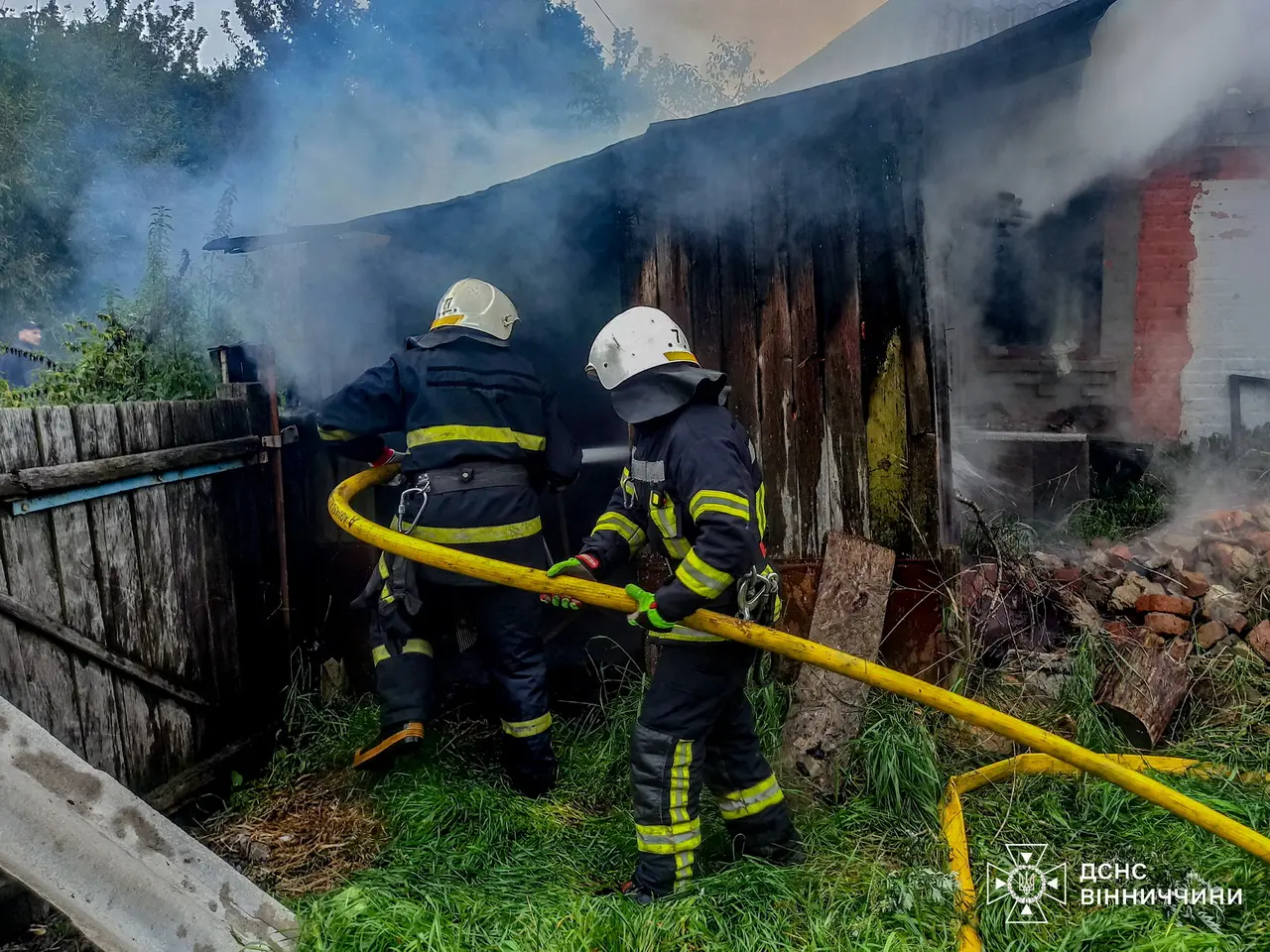 В одному з сіл Вінниччини горіла лазня