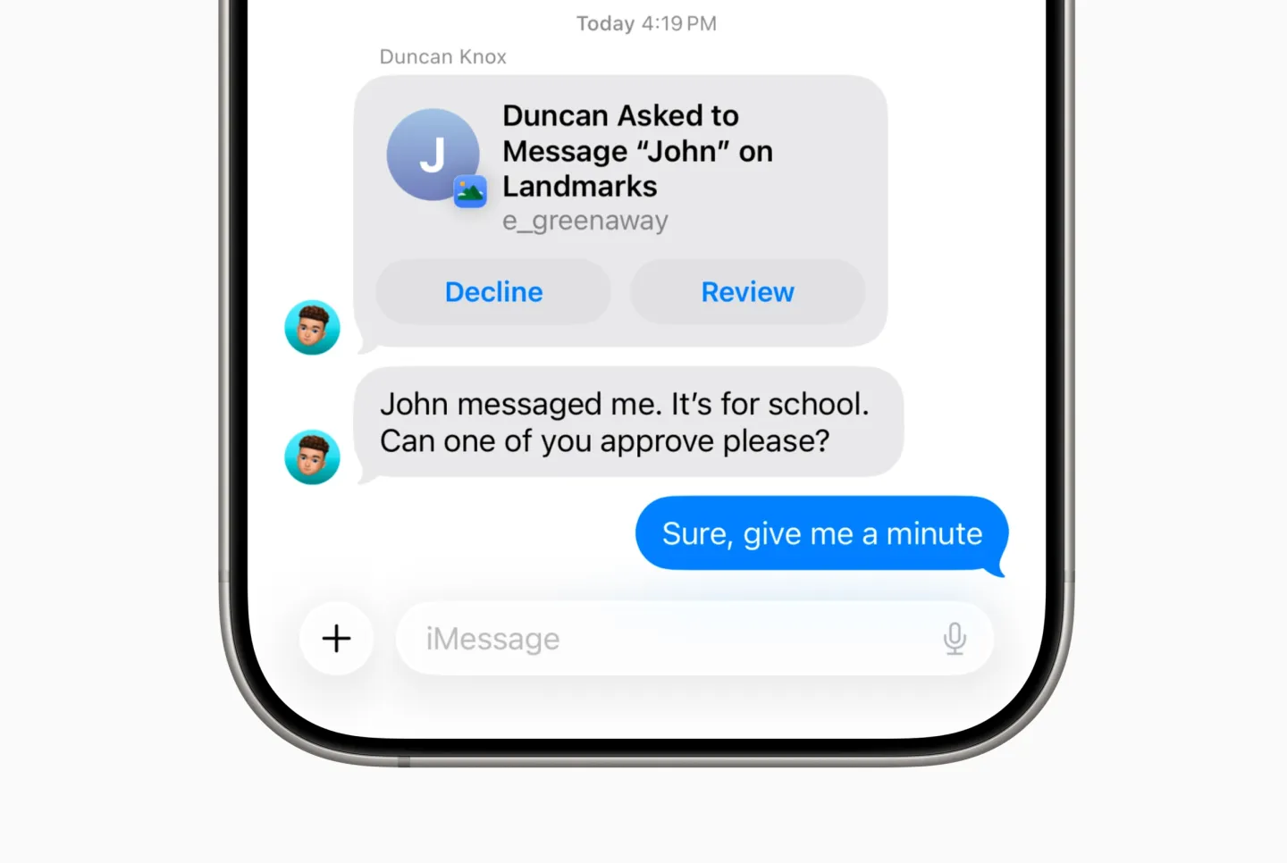 Батьківський контроль Apple вимагатиме дозвіл на SMS