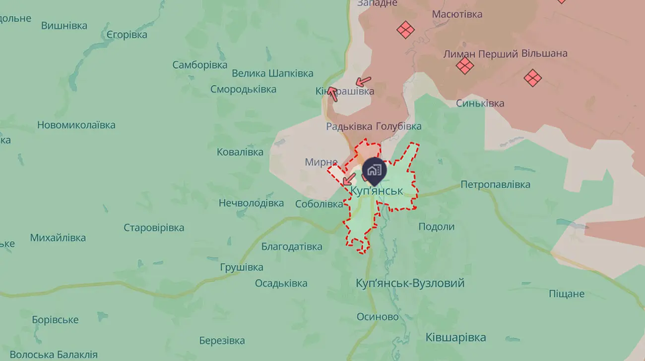 Росіяни хочуть захопити Куп&#700;янськ, накопичили сили поблизу, діють малими групами – ЗСУ  