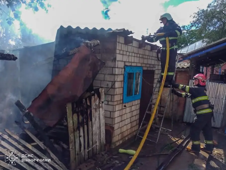 На Вінниччині внаслідок загорання травмувався 51-річний власник домогосподарства