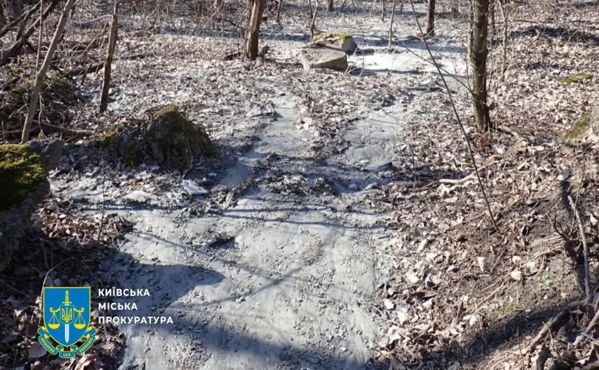 У Києві водій бетонозмішувача «заасфальтував» ліс: справа вже в суді