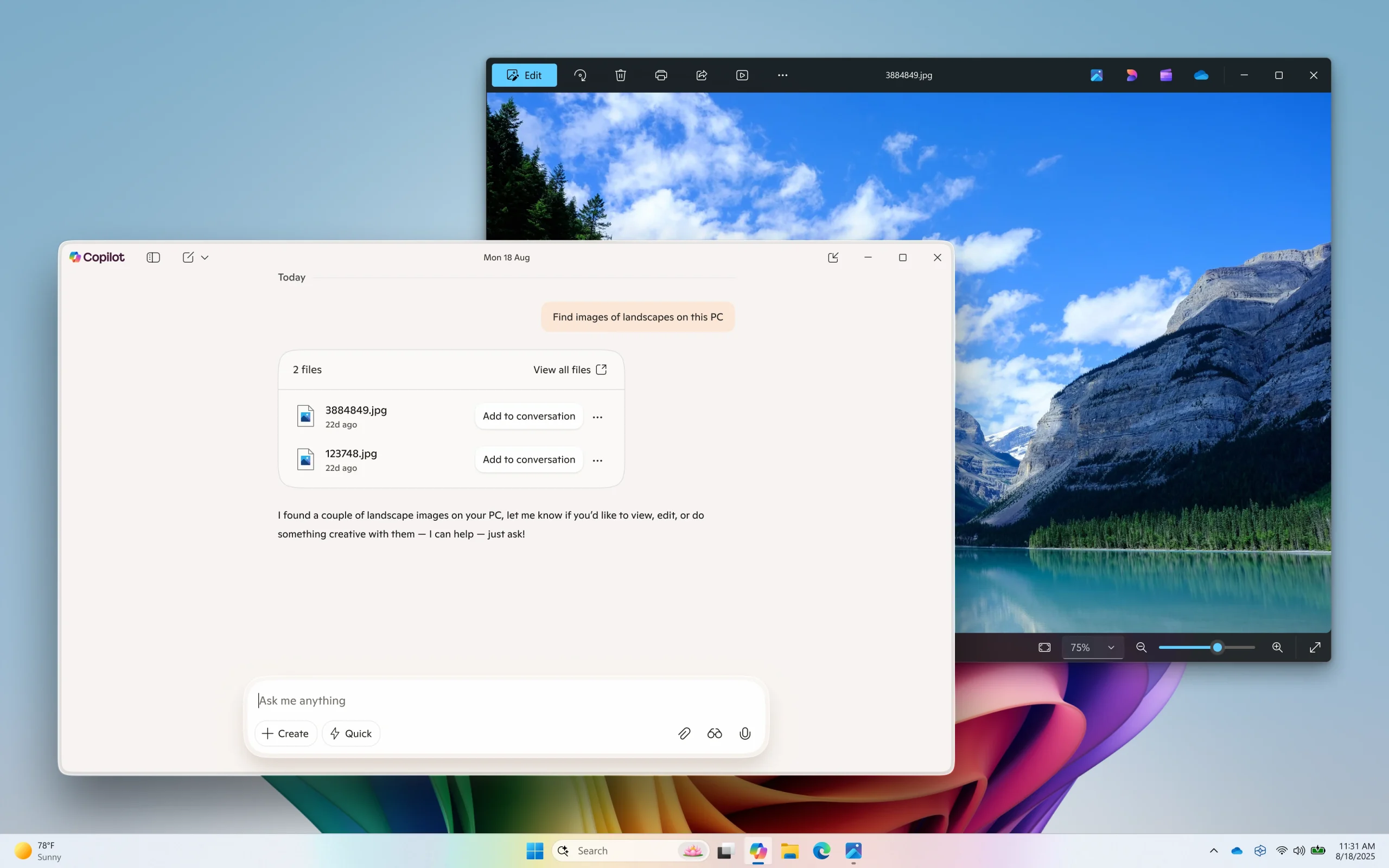Windows 11 отримує AI-пошук файлів у додатку Copilot