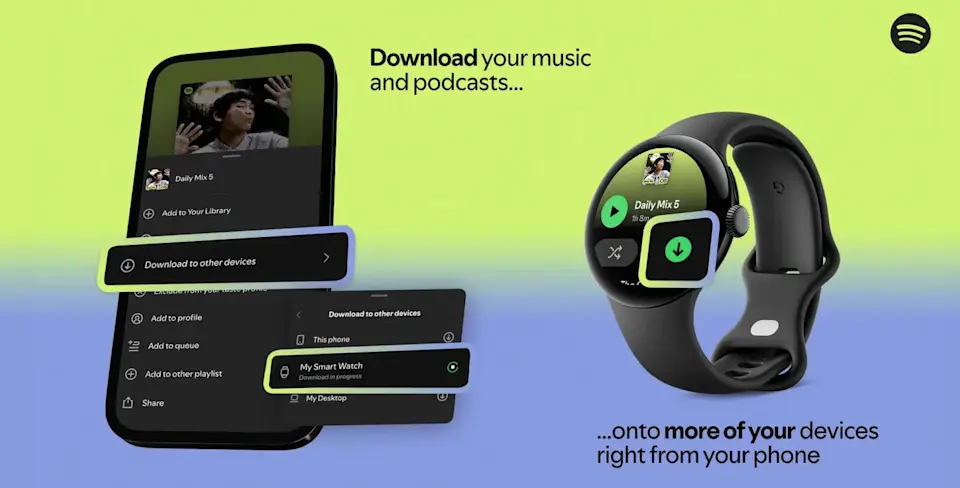 Spotify запускає віддалене завантаження плейлистів на інші пристрої