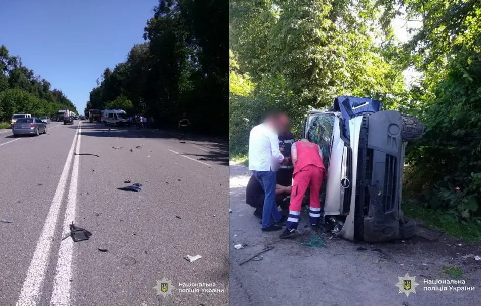 Внаслідок зіткнення трьох авто на Вінниччині загинула пенсіонерка