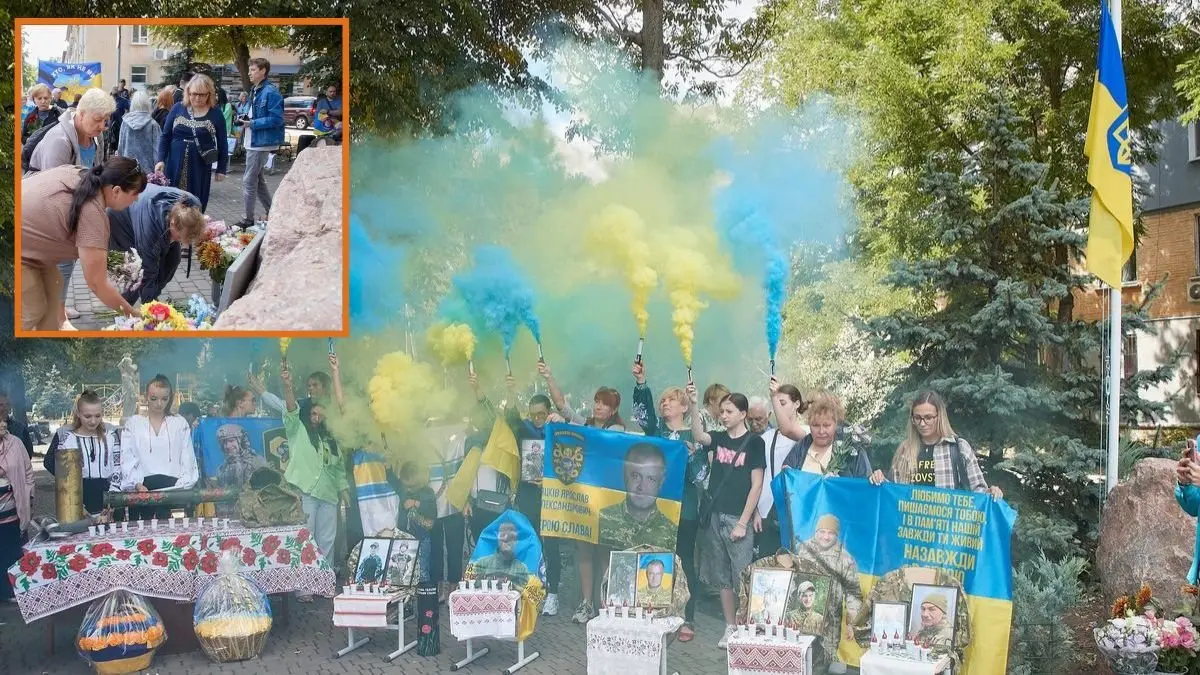 У Кам’янському відкрили пам’ятний знак на честь Захисників з Південного району
